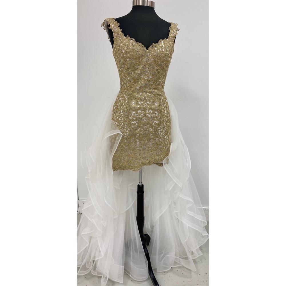Sherri Hill Short Dress with tulle long skirt